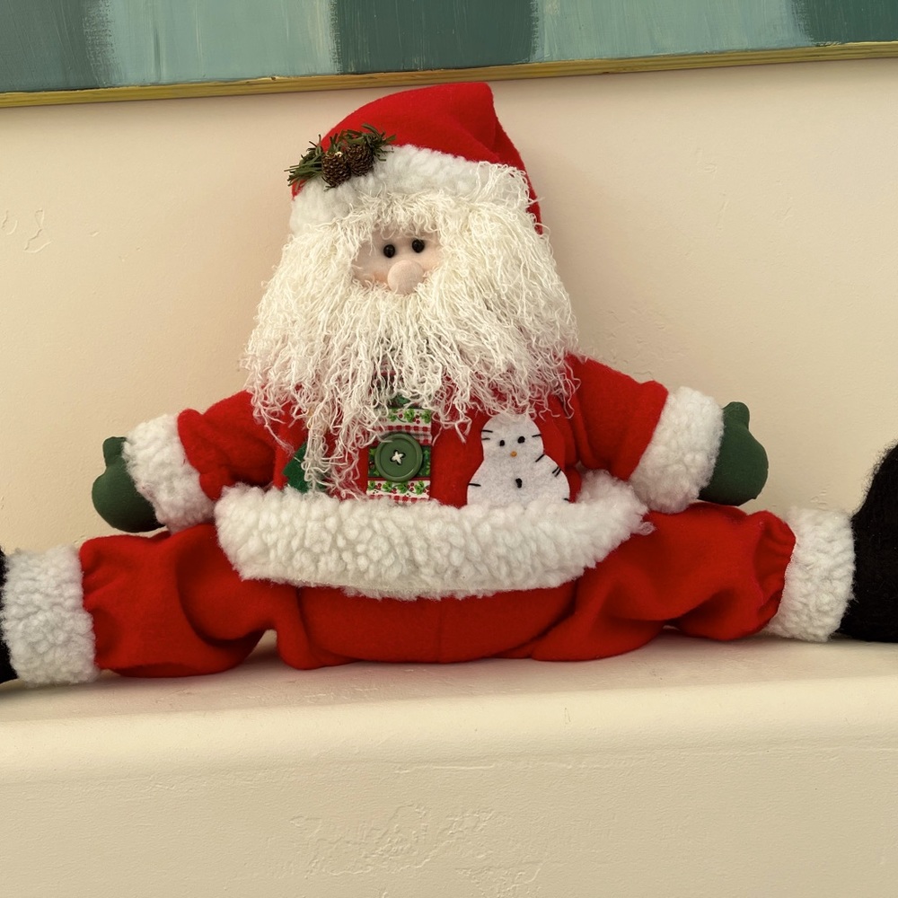 Santa Fireplace Mantal Decor